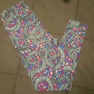 Lularoe snakes with colorful background